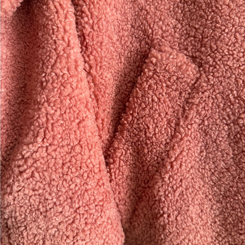 VINTAGE Lucky Brand Coral Teddy Jacket - Picture 3 of 6